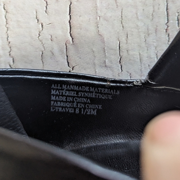 Franco Sarto Square Toe Black Pumps Size 8.5 M - Picture 8 of 14